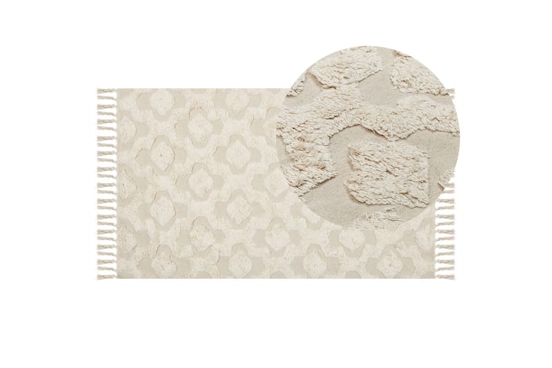 Aksaray Bomullsteppe 80x150 cm - Beige - Tekstiler - Tepper & Matter - Moderne tepper - Bomullstepper
