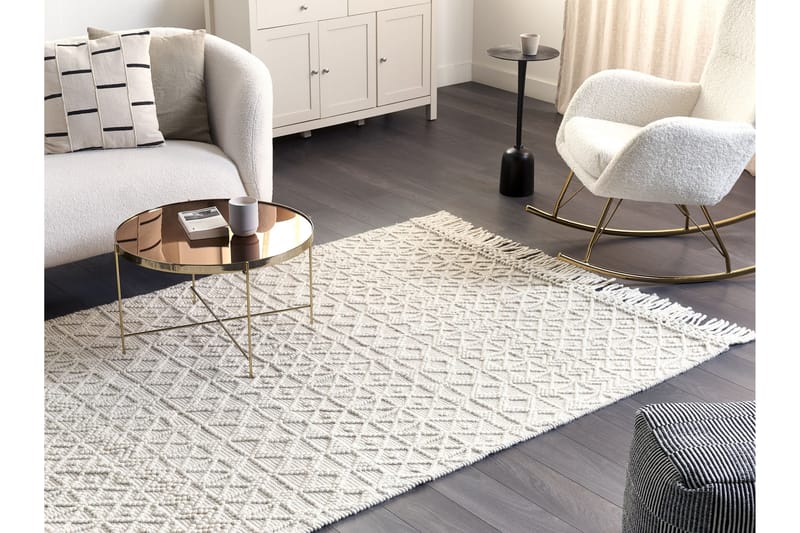 Alucra Ryeteppe 160x230 cm - Beige - Tekstiler - Tepper & Matter - Moderne tepper - Ryeteppe