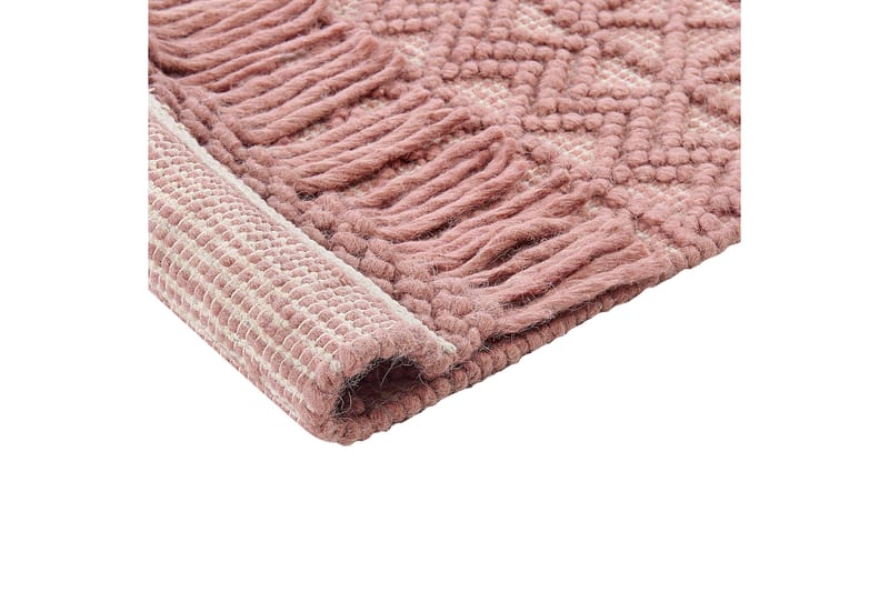 Alucra Ryeteppe 160x230 cm - Rosa - Tekstiler - Tepper & Matter - Moderne tepper - Ryeteppe