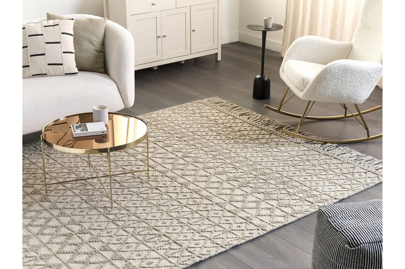 Alucra Ryeteppe 200x300 cm - Beige - Tekstiler - Tepper & Matter - Moderne tepper - Ryeteppe
