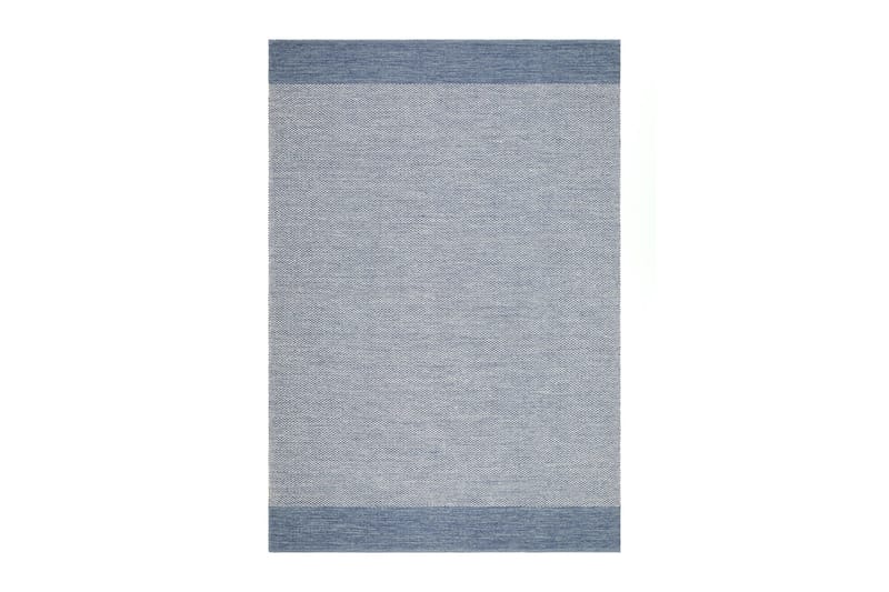 Alva Bomullsteppe 140x200 cm Rektangulær - Blå - Tekstiler - Tepper & Matter - Moderne tepper - Bomullstepper