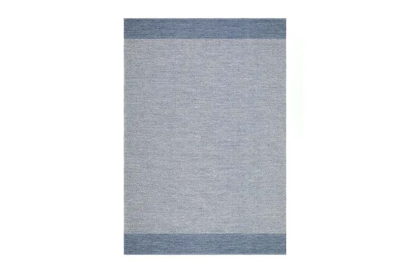 Alva Bomullsteppe 140x200 cm Rektangulær - Blå - Tekstiler - Tepper & Matter - Moderne tepper - Bomullstepper
