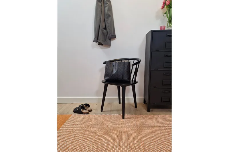 Alva Bomullsteppe 160x230 cm Rektangulær - Oransje - Tekstiler - Tepper & Matter - Moderne tepper - Bomullstepper