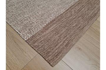Alva Bomullsteppe 200x300 cm Rektangulær - Mørkbeige - Tekstiler - Tepper & Matter - Moderne tepper - Bomullstepper