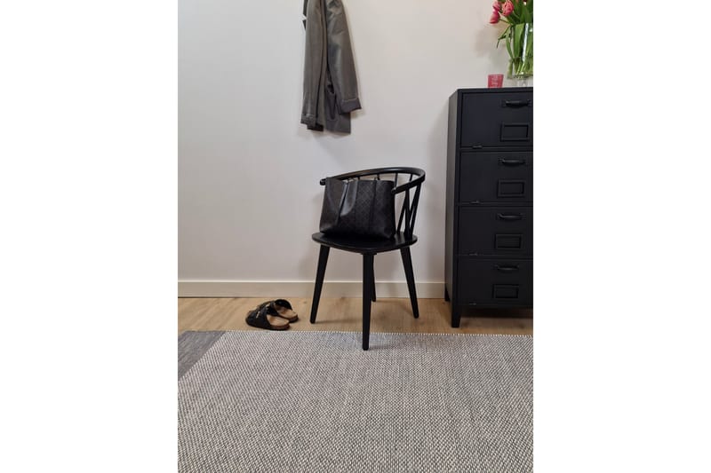 Alva Bomullsteppe 240x340 cm Rektangulær - Grå - Tekstiler - Tepper & Matter - Moderne tepper - Bomullstepper