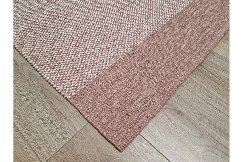 Alva Bomullsteppe 240x340 cm Rektangulær - Rosa - Tekstiler - Tepper & Matter - Moderne tepper - Bomullstepper