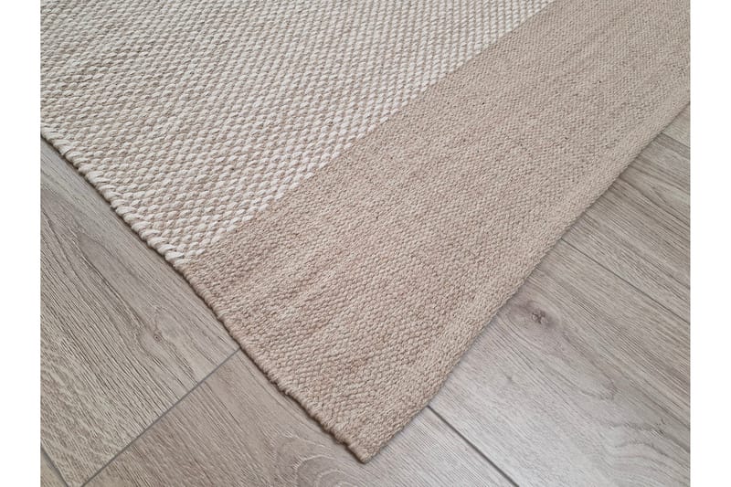 Alva Bomullsteppe 240x340 cm Rektangulær - Sand - Tekstiler - Tepper & Matter - Moderne tepper - Bomullstepper