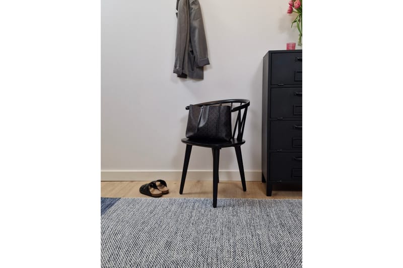Alva Bomullsteppe 300x400 cm Rektangulær - Blå - Tekstiler - Tepper & Matter - Moderne tepper - Bomullstepper