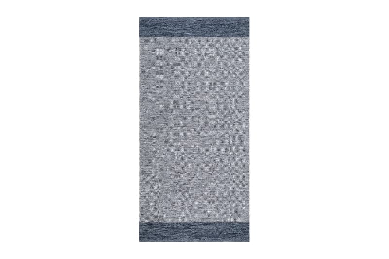 Alva Bomullsteppe 75x150 cm Oval - Blå - Tekstiler - Tepper & Matter - Moderne tepper - Bomullstepper