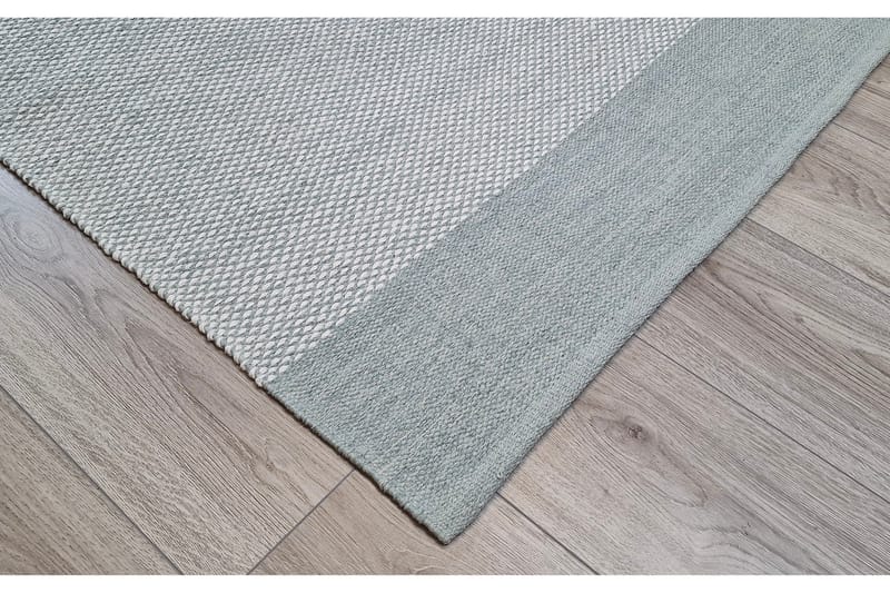 Alva Bomullsteppe 75x150 cm Oval - Lysegrønn - Tekstiler - Tepper & Matter - Moderne tepper - Bomullstepper