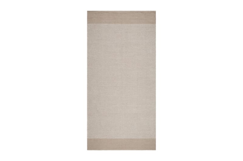 Alva Bomullsteppe 75x150 cm Oval - Sand - Tekstiler - Tepper & Matter - Moderne tepper - Bomullstepper