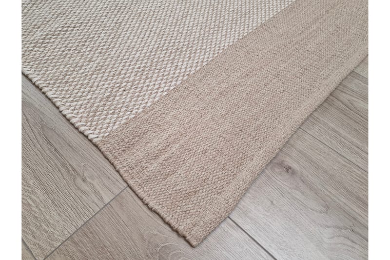 Alva Bomullsteppe 75x150 cm Oval - Sand - Tekstiler - Tepper & Matter - Moderne tepper - Bomullstepper