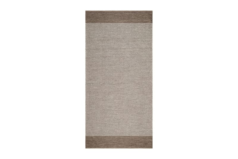 Alva Bomullsteppe 75x220 cm Oval - Mørkbeige - Tekstiler - Tepper & Matter - Moderne tepper - Bomullstepper