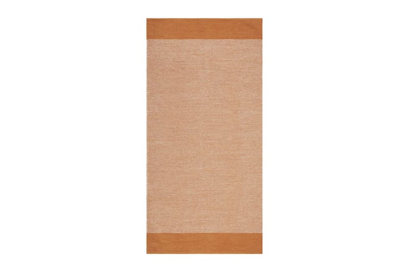 Alva Bomullsteppe 75x220 cm Oval, Oransje