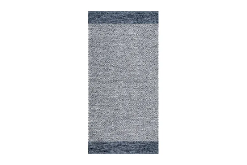Alva Bomullsteppe 75x280 cm Oval, Blå