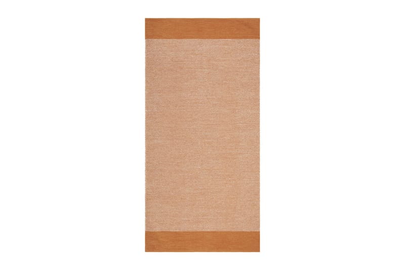 Alva Bomullsteppe 75x280 cm Oval - Oransje - Tekstiler - Tepper & Matter - Moderne tepper - Bomullstepper