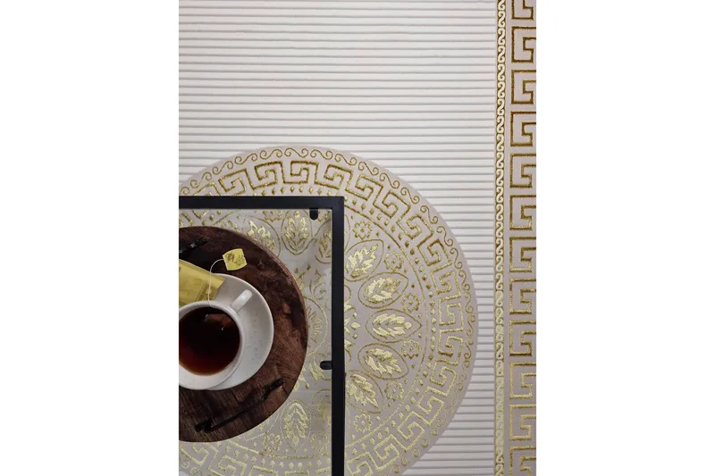 Ankara Wiltonteppe 200x290 cm - Beige/Gull - Tekstiler - Tepper & Matter - Moderne tepper - Wiltontepper