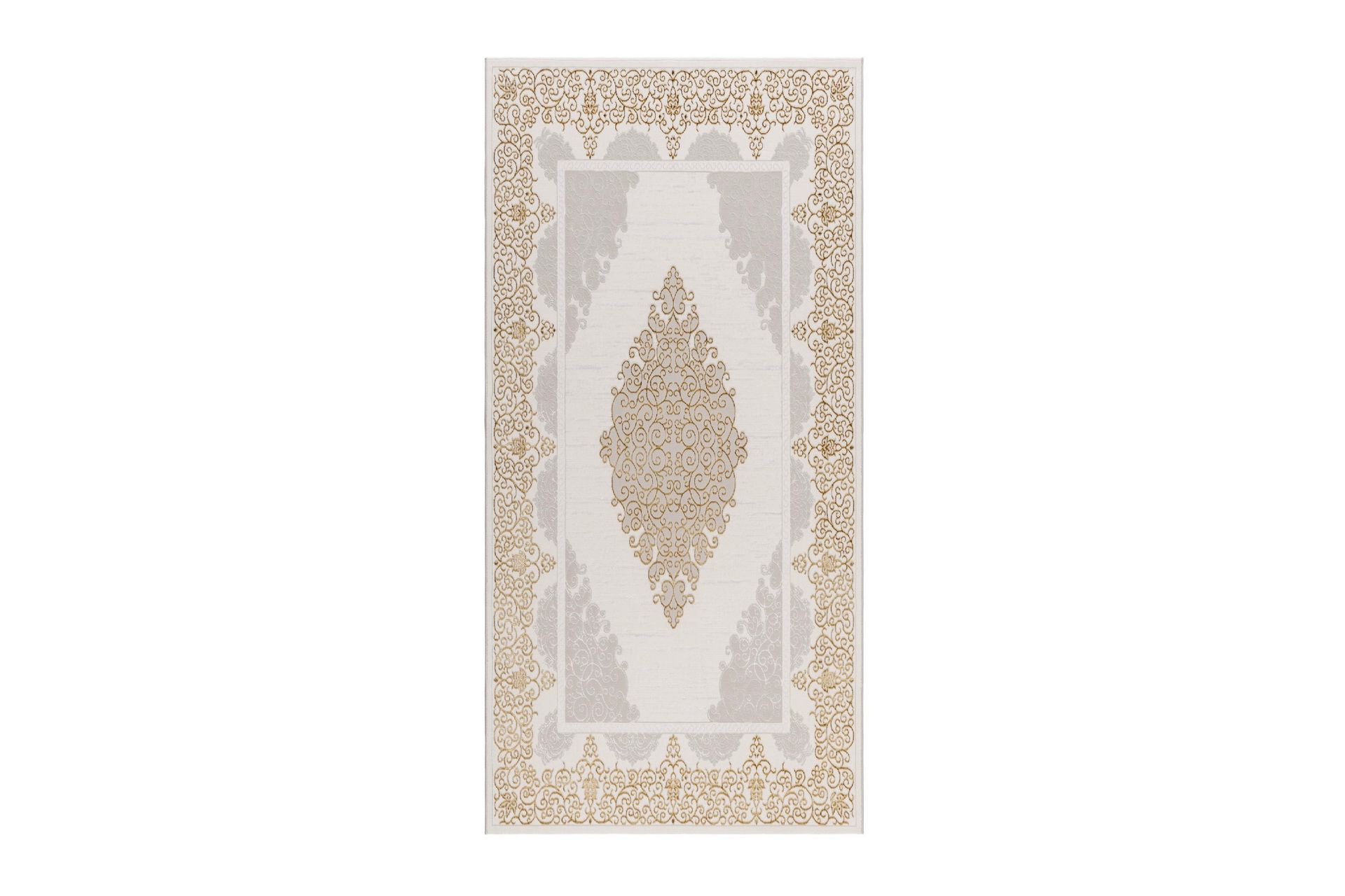 Ankara Wiltonteppe 80x150 cm - Beige/Gull - Tekstiler - Tepper & Matter - Moderne tepper - Wiltontepper