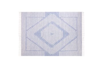 Ansar Bomullsteppe 140x200 cm - Blå - Tekstiler - Tepper & Matter - Moderne tepper - Bomullstepper