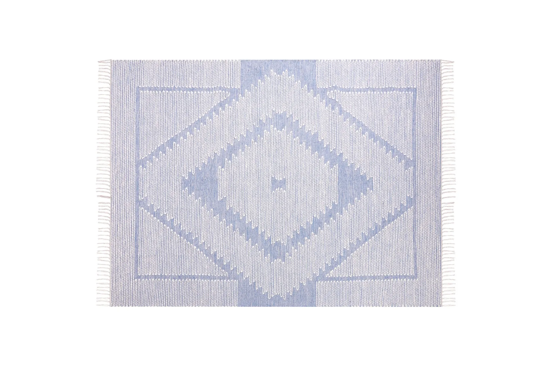 Ansar Bomullsteppe 160x230 cm - Blå
