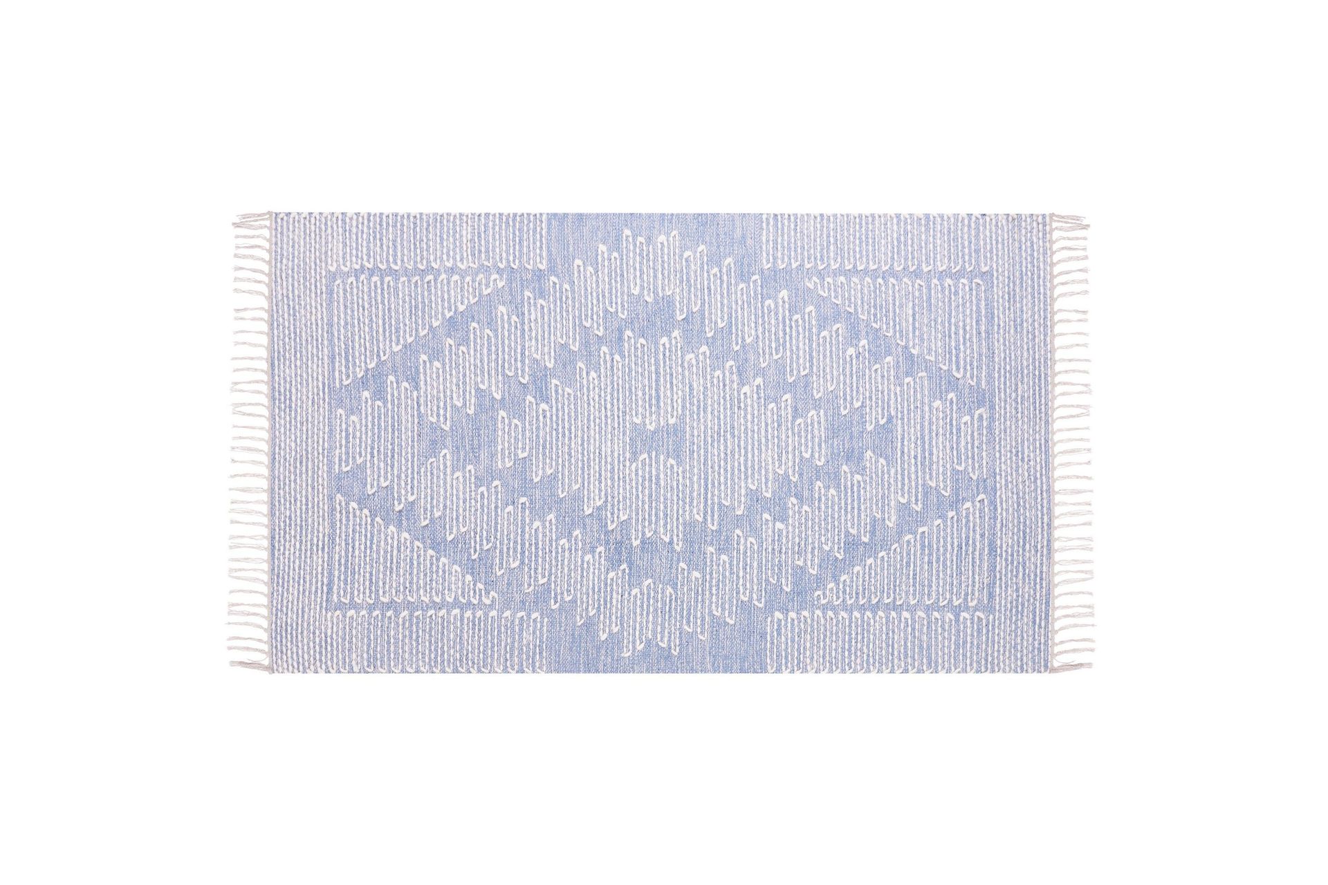 Ansar Bomullsteppe 80x150 cm - Blå