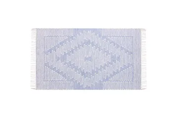 Ansar Bomullsteppe 80x150 cm - Blå - Tekstiler - Tepper & Matter - Moderne tepper - Bomullstepper