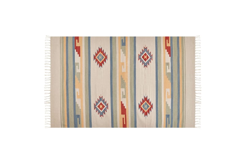 Aparan Bomullsteppe 140x200 cm - Beige - Tekstiler - Tepper & Matter - Moderne tepper - Bomullstepper