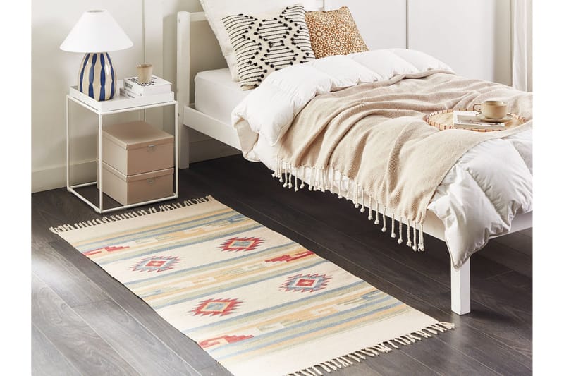 Aparan Bomullsteppe 80x150 cm - Beige - Tekstiler - Tepper & Matter - Moderne tepper - Bomullstepper