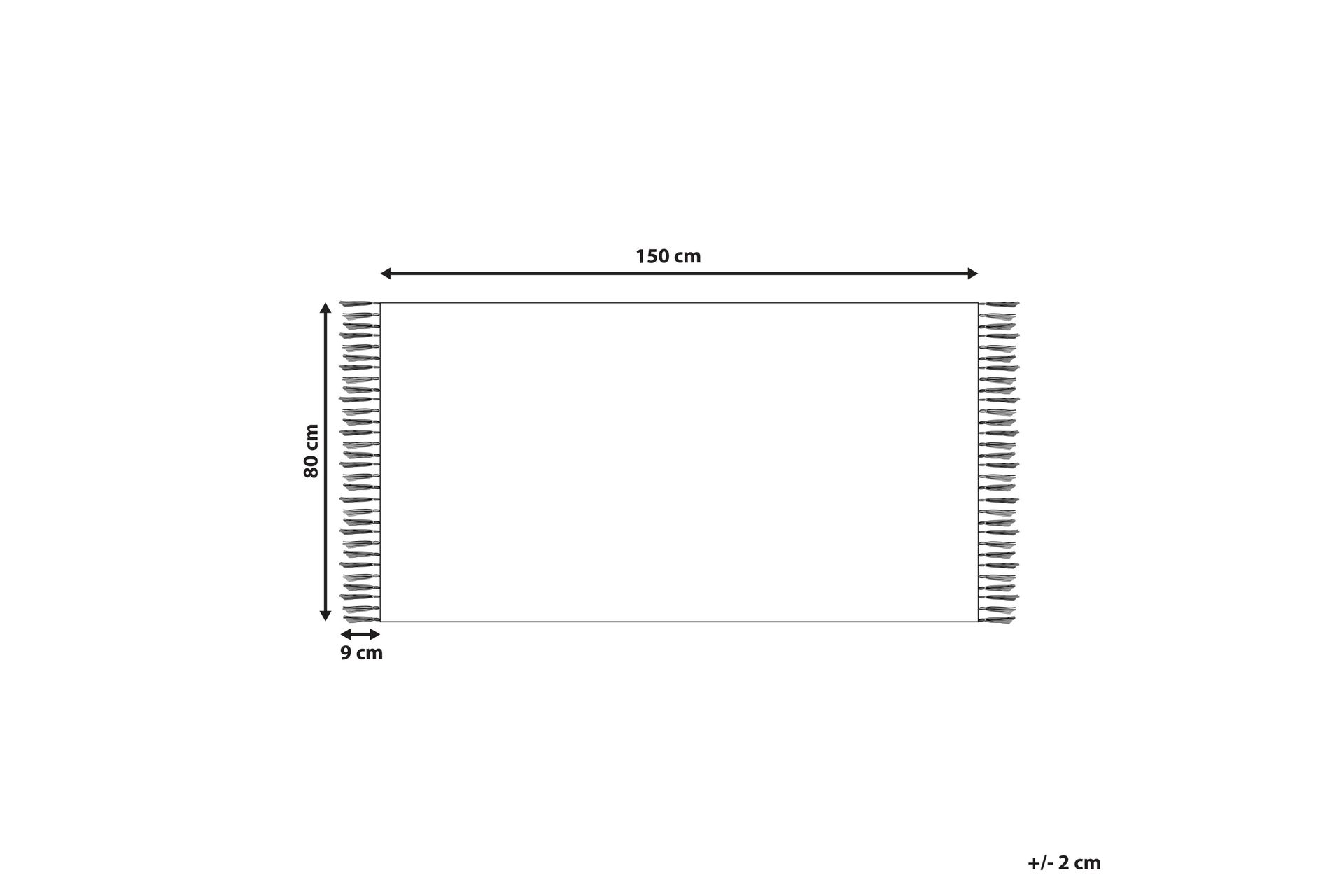 Ardahan Bomullsteppe 80x150 cm - Beige - Tekstiler - Tepper & Matter - Moderne tepper - Ryeteppe