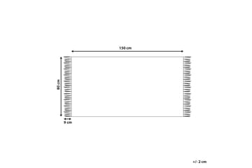 Ardahan Bomullsteppe 80x150 cm - Beige - Tekstiler - Tepper & Matter - Moderne tepper - Ryeteppe