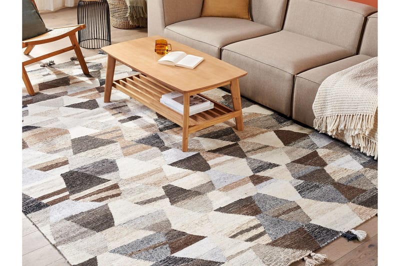 Argavand Ullteppe 200x300 cm - Beige - Tekstiler - Tepper & Matter - Moderne tepper - Ullteppe