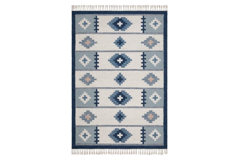 Arvika Ullteppe 140x200 cm Rektangulær - Blå - Tekstiler - Tepper & Matter - Moderne tepper - Ullteppe