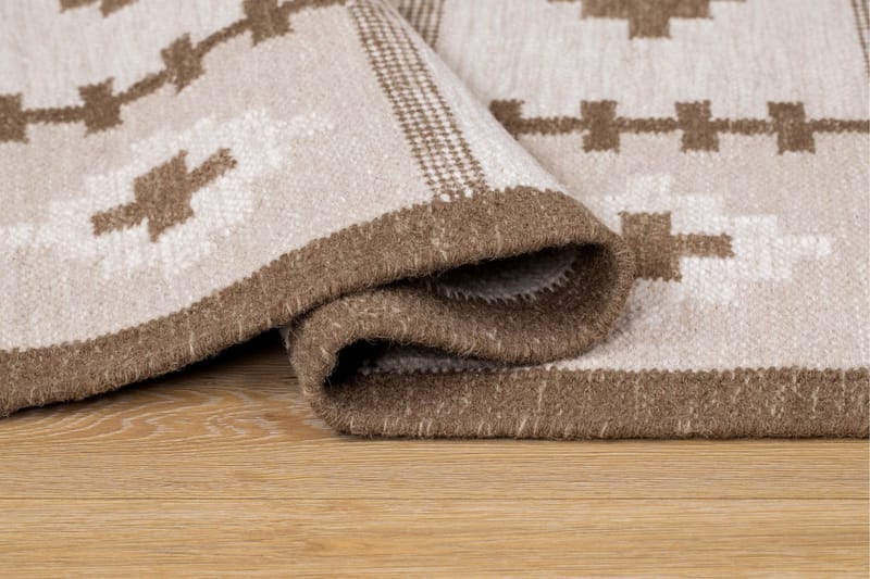 Arvika Ullteppe 160x230 cm Rektangulær - Beige - Tekstiler - Tepper & Matter - Moderne tepper - Ullteppe