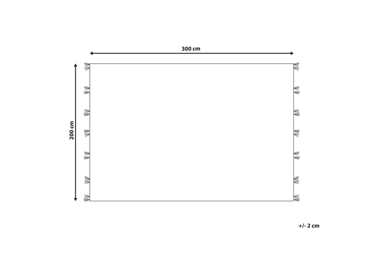Arzakan Ullteppe 200x300 cm - Rød - Tekstiler - Tepper & Matter - Moderne tepper - Ullteppe