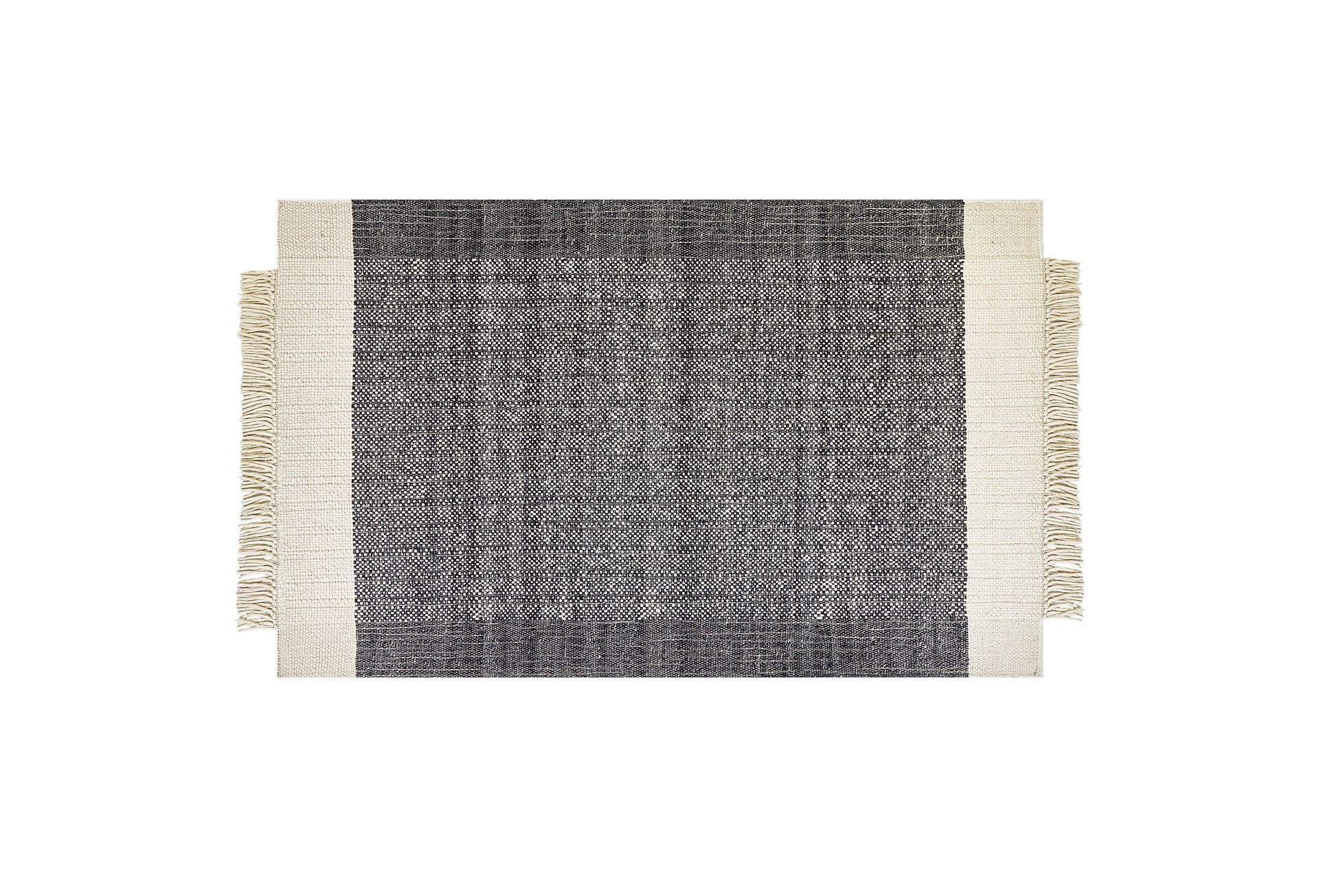 Atlanti Ullteppe 140x200 cm - Svart/hvit