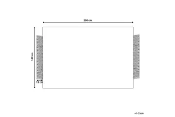 Atlanti Ullteppe 140x200 cm - Svart/hvit - Tekstiler - Tepper & Matter - Moderne tepper - Ullteppe