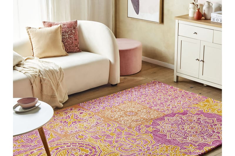 Avanos Ullteppe 140x200 cm - Rosa - Tekstiler - Tepper & Matter - Moderne tepper - Ullteppe