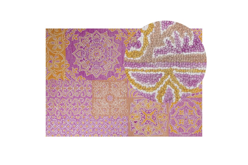 Avanos Ullteppe 140x200 cm - Rosa - Tekstiler - Tepper & Matter - Moderne tepper - Ullteppe