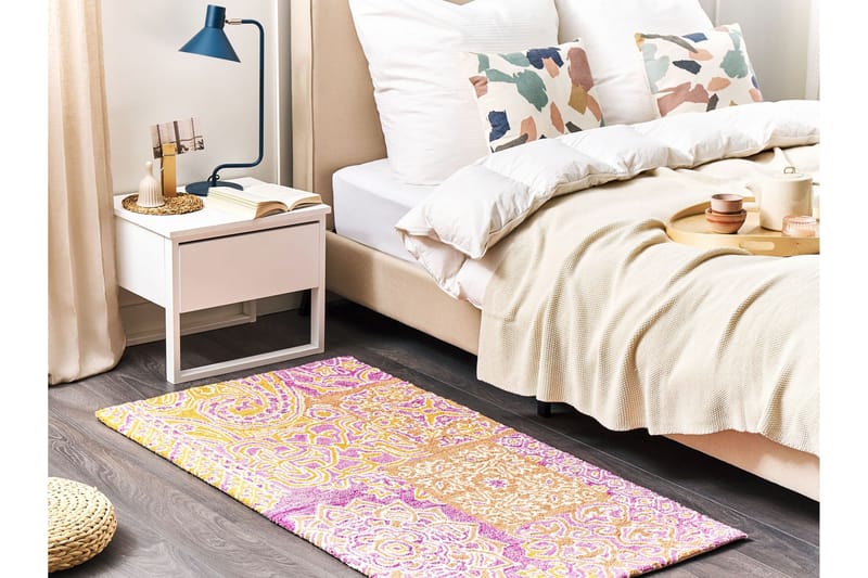 Avanos Ullteppe 80x150 cm - Rosa - Tekstiler - Tepper & Matter - Moderne tepper - Ullteppe