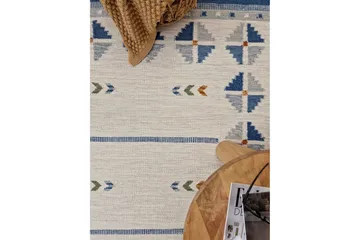 Avesta Ullteppe 140x200 cm Rektangulær - Blå - Tekstiler - Tepper & Matter - Moderne tepper - Ullteppe