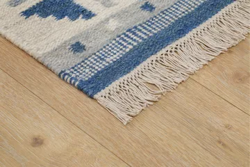 Avesta Ullteppe 140x200 cm Rektangulær - Blå - Tekstiler - Tepper & Matter - Moderne tepper - Ullteppe