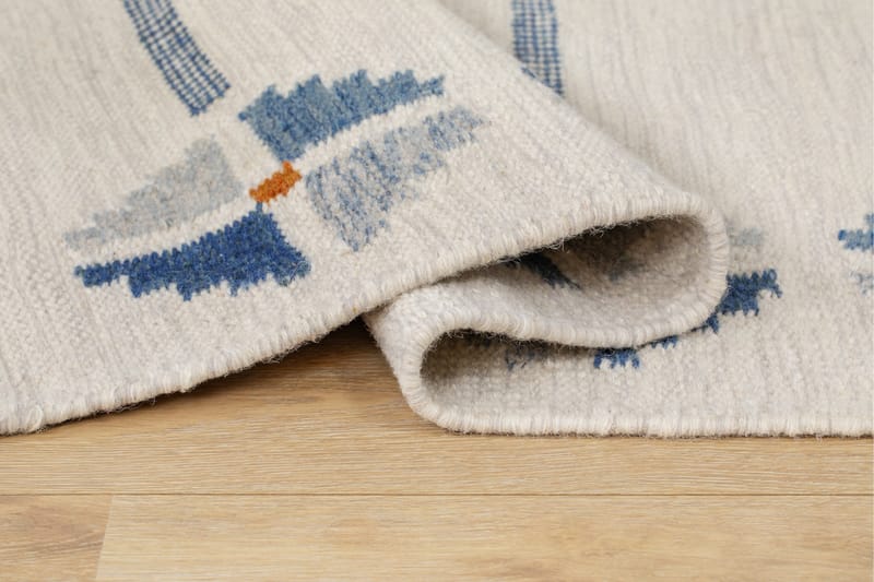 Avesta Ullteppe 140x200 cm Rektangulær - Blå - Tekstiler - Tepper & Matter - Moderne tepper - Ullteppe