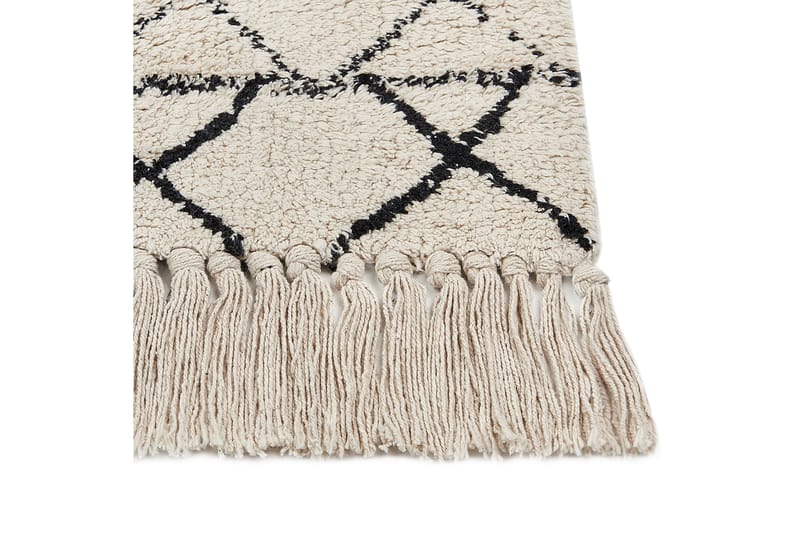 Bacarella Ryeteppe 140x200 cm - Beige - Tekstiler - Tepper & Matter - Moderne tepper - Ryeteppe