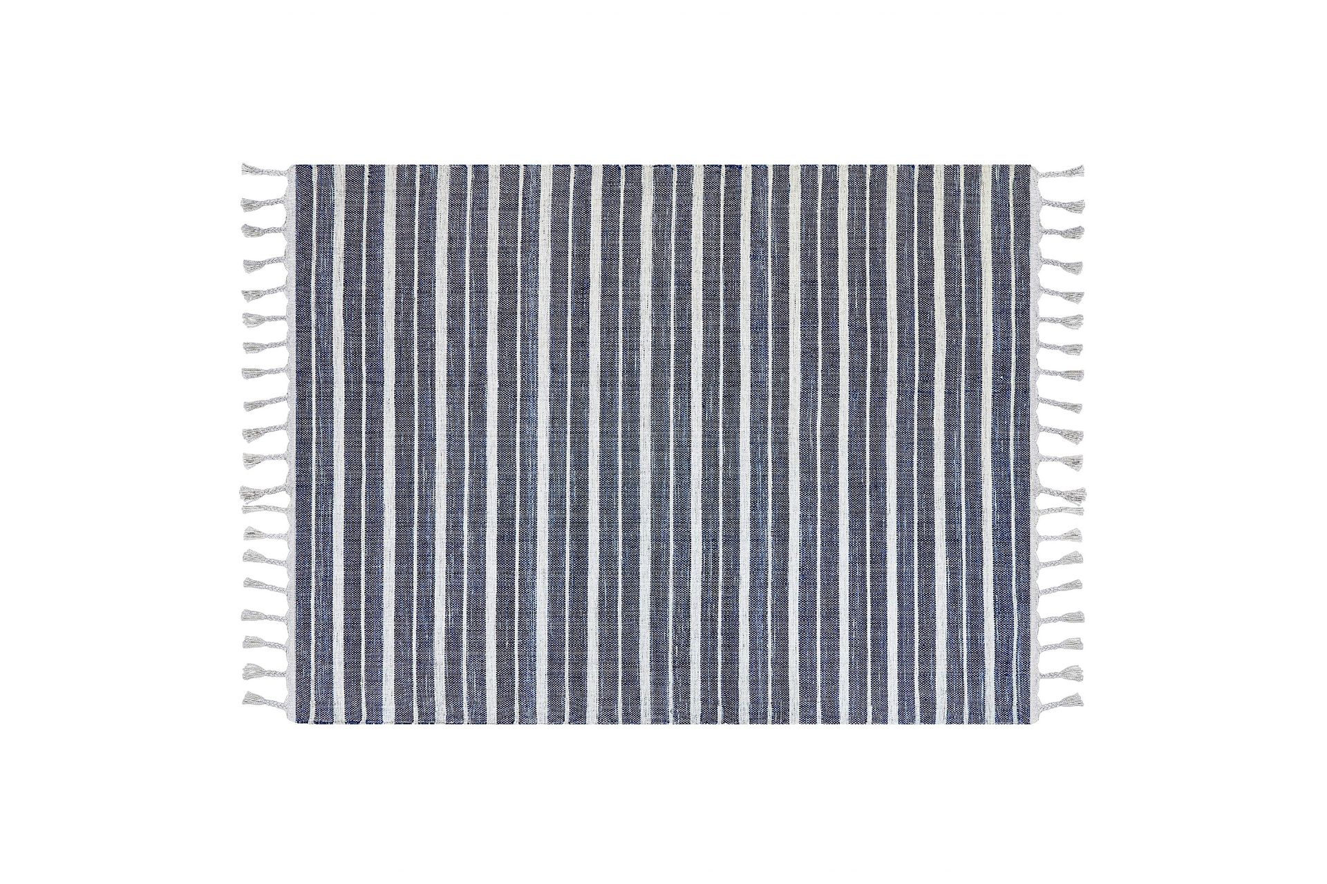 Bademli Ryeteppe 140x200 cm - Blå - Tekstiler - Tepper & Matter - Moderne tepper - Ryeteppe