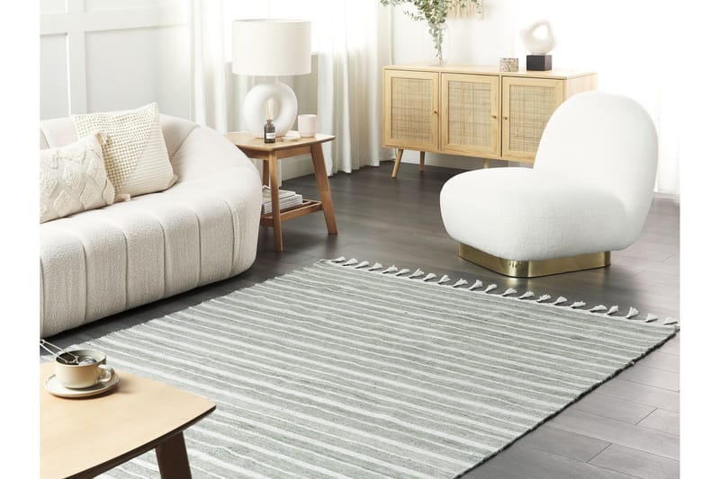 Bademli Ryeteppe 140x200 cm - Grønn - Tekstiler - Tepper & Matter - Moderne tepper - Ryeteppe