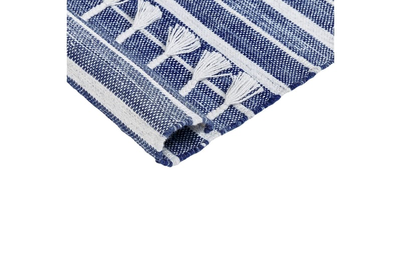 Bademli Ryeteppe 160x230 cm - Blå - Tekstiler - Tepper & Matter - Flatvevde tepper
