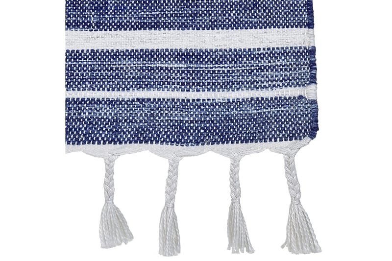 Bademli Ryeteppe 160x230 cm - Blå - Tekstiler - Tepper & Matter - Flatvevde tepper