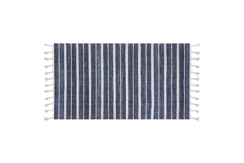 Bademli Ryeteppe 80x150 cm - Blå - Tekstiler - Tepper & Matter - Moderne tepper - Ryeteppe