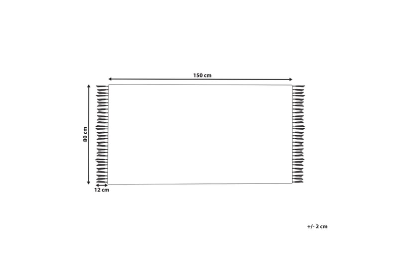 Bademli Ryeteppe 80x150 cm - Blå - Tekstiler - Tepper & Matter - Flatvevde tepper