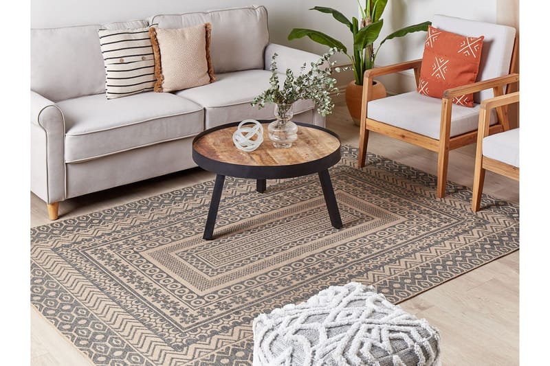 Baglar Ryeteppe 160x230 cm - Beige - Tekstiler - Tepper & Matter - Moderne tepper - Ryeteppe